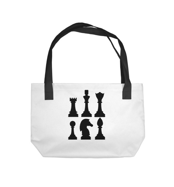 Пляжная сумка с изображением Chess цвета 