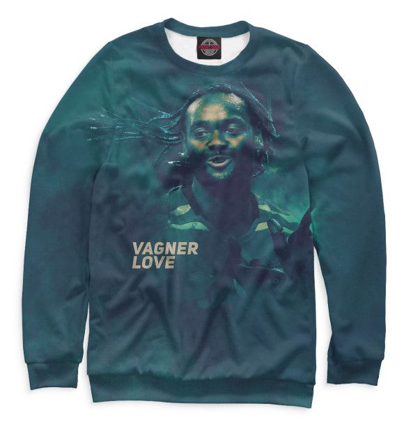 Свитшот для девочек с изображением Вагнер Лав цвета Белый