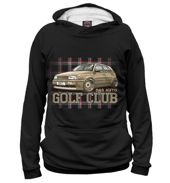 Женское худи с изображением Golf mk3 цвета Белый