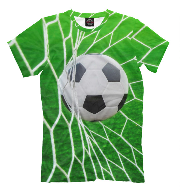 Футболка для мальчиков с изображением Футбол цвета Зеленый