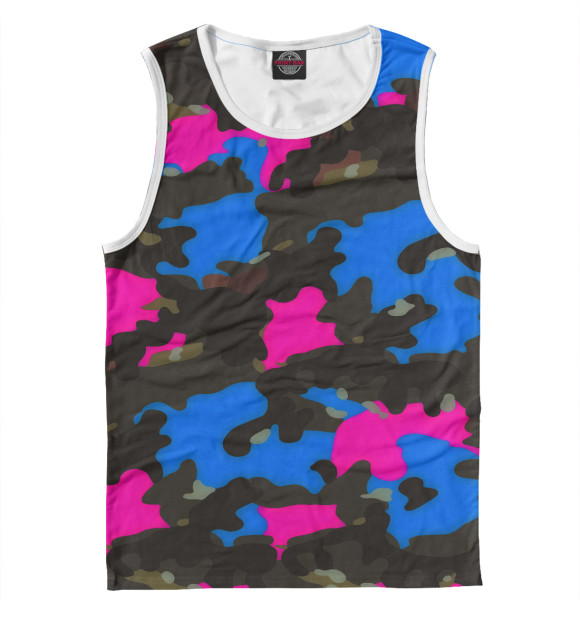 Майка для мальчика с изображением Милитари цвета Белый