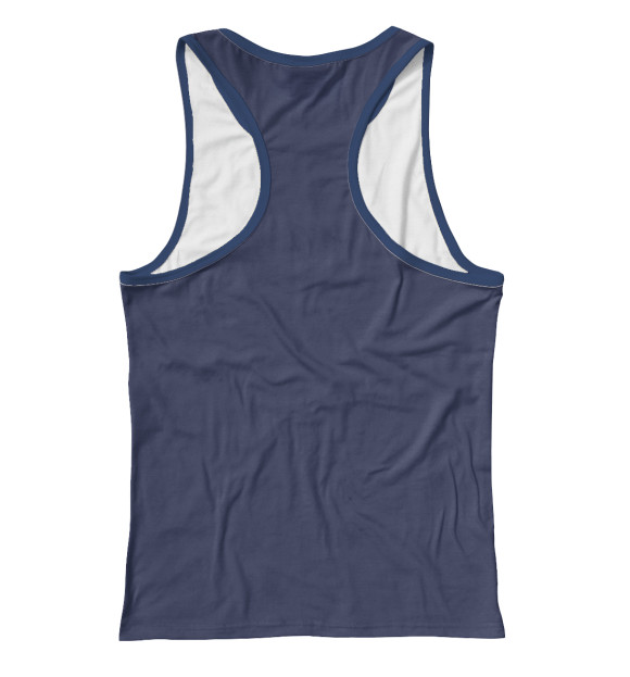 Женская майка-борцовка с изображением Корова цвета Белый