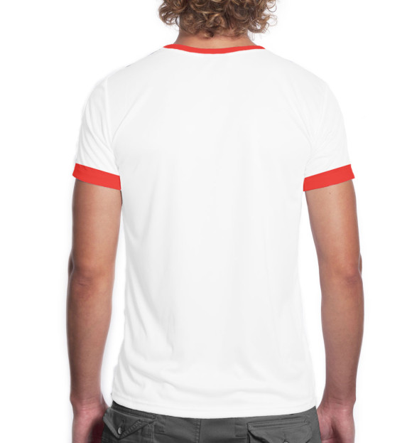 Мужская футболка с изображением Кот да Винчи цвета Белый