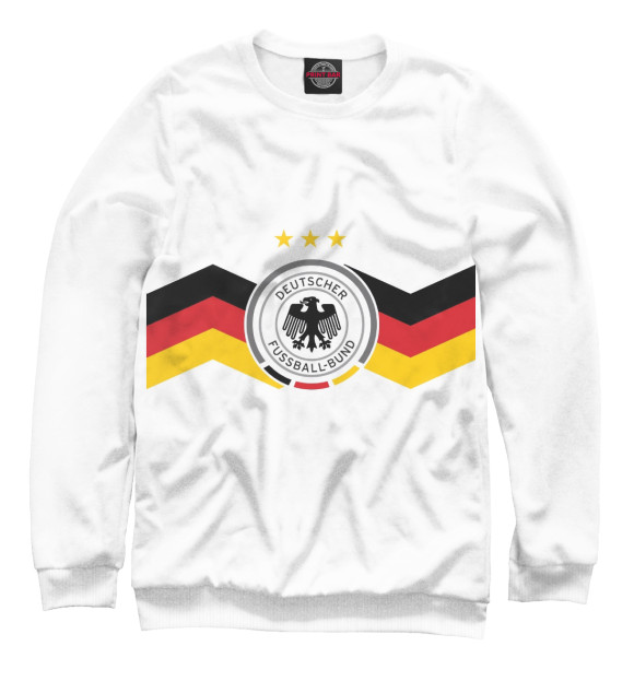 Женский свитшот с изображением Сборная Германии цвета Белый
