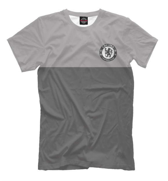 Мужская футболка с изображением FC Chelsea Grey Collection цвета Серый