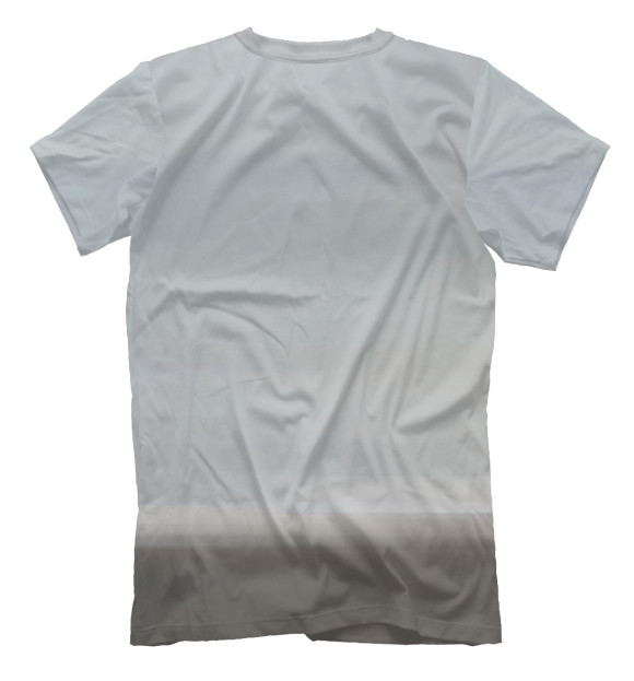 Мужская футболка с изображением Японская макака цвета Белый