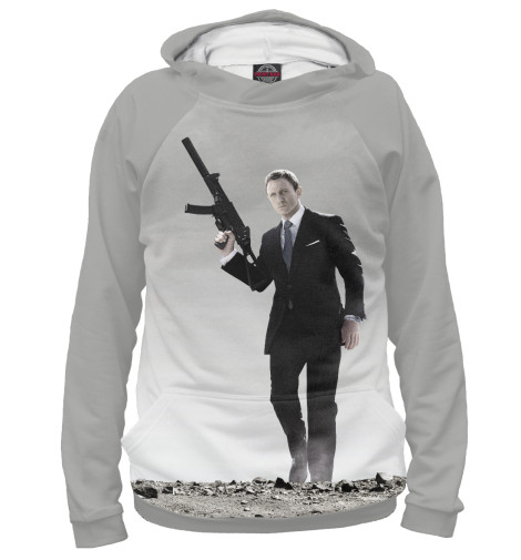 

Худи Print Bar, Белый, Джеймс Бонд