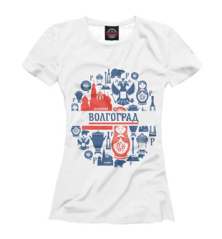 Женская футболка Волгоград