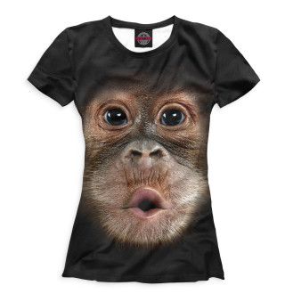 Женская футболка Орангутанг