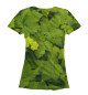 Женская футболка Зелёные листья