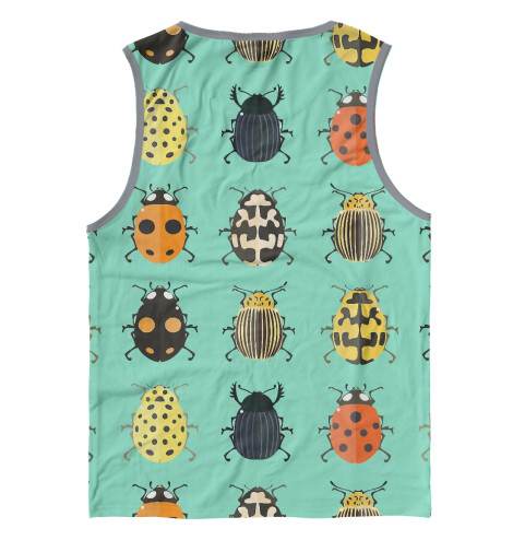 

Майки Print Bar, Белый, Жуки