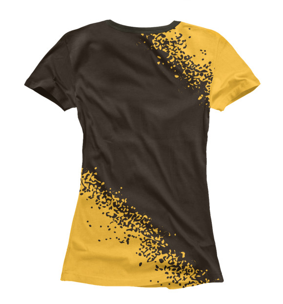 Женская футболка с изображением СССР - Серп и Молот цвета Белый