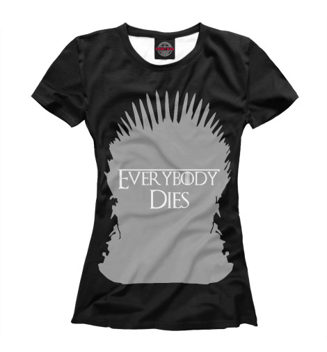 

Футболки Print Bar, Белый, Everybody dies