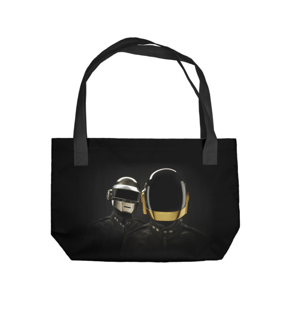 Пляжная сумка с изображением Daft Punk цвета 