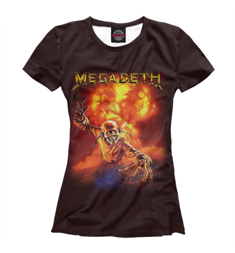 

Футболки Print Bar, Белый, Megadeth