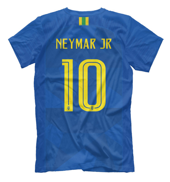 Мужская футболка с изображением Neymar World Cup 2018 цвета Белый