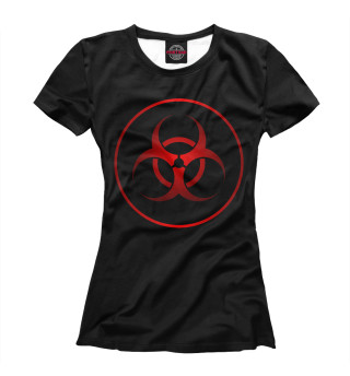 Женская футболка Биологическая угроза