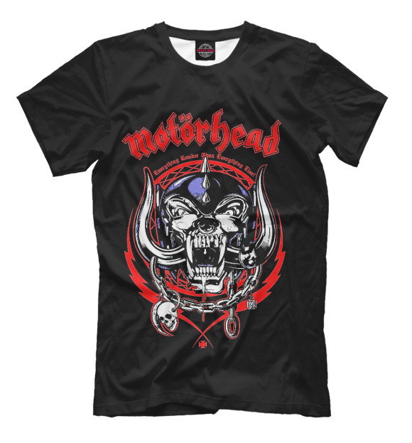 Футболка для мальчиков с изображением Motorhead цвета Черный