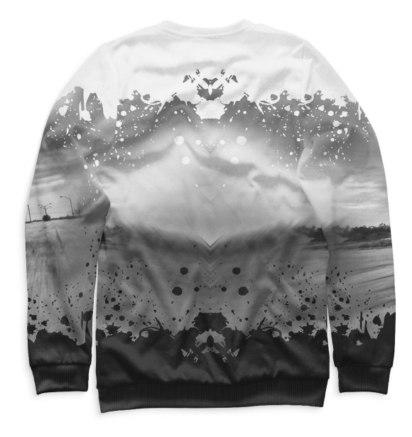 Мужской свитшот с изображением Mitsubishi цвета Белый