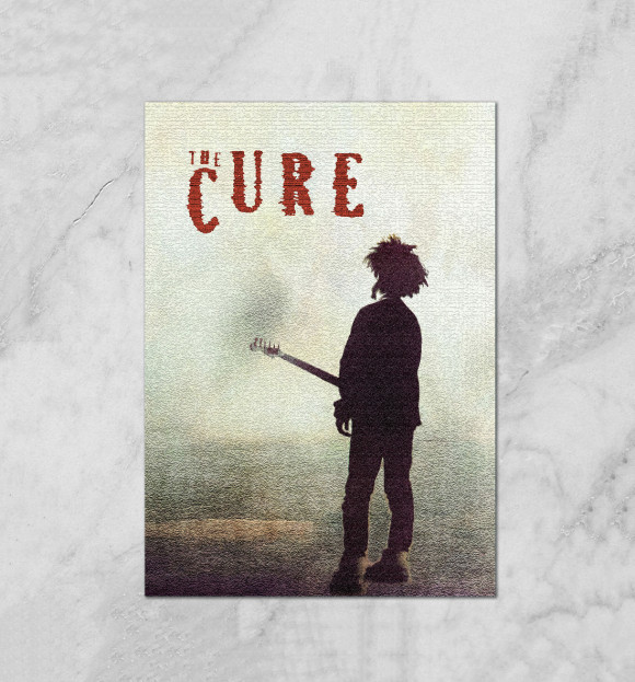 Плакат с изображением THE CURE цвета Белый