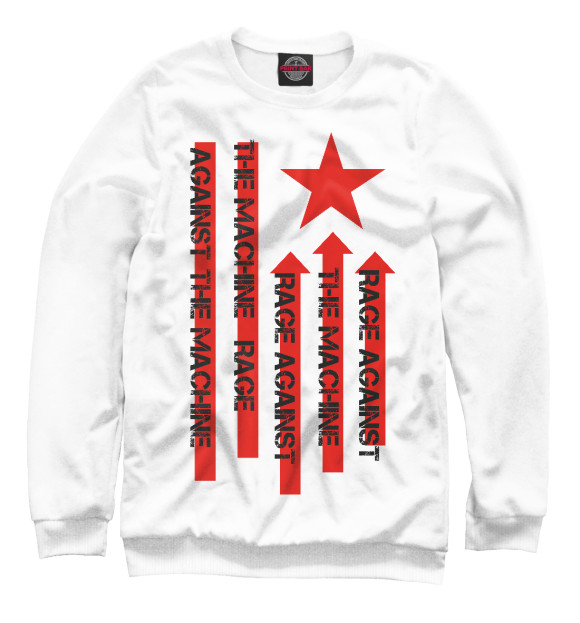 Свитшот для девочек с изображением Rage Against the Machine цвета Белый