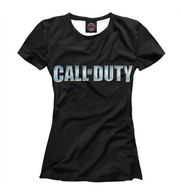 Женская футболка с изображением Call of Duty цвета Белый