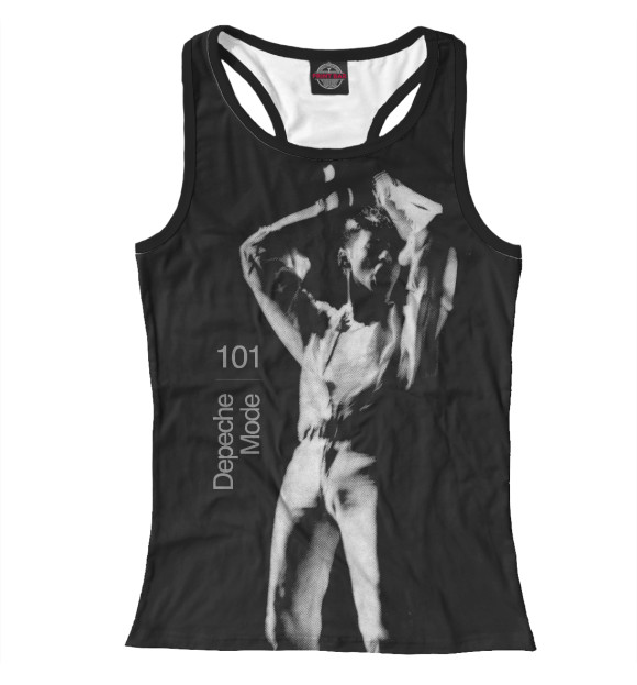 Женская майка-борцовка с изображением 101 цвета Белый