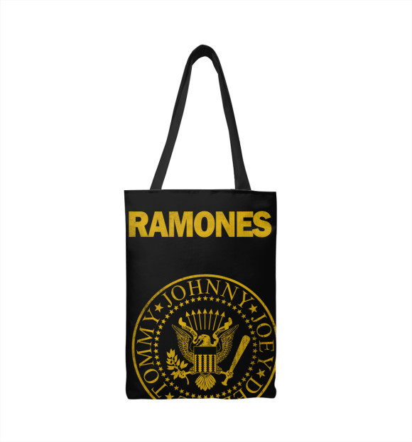 Сумка-шоппер с изображением Ramones Gold цвета 
