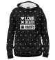 Мужское худи Love, Death + Robots logo