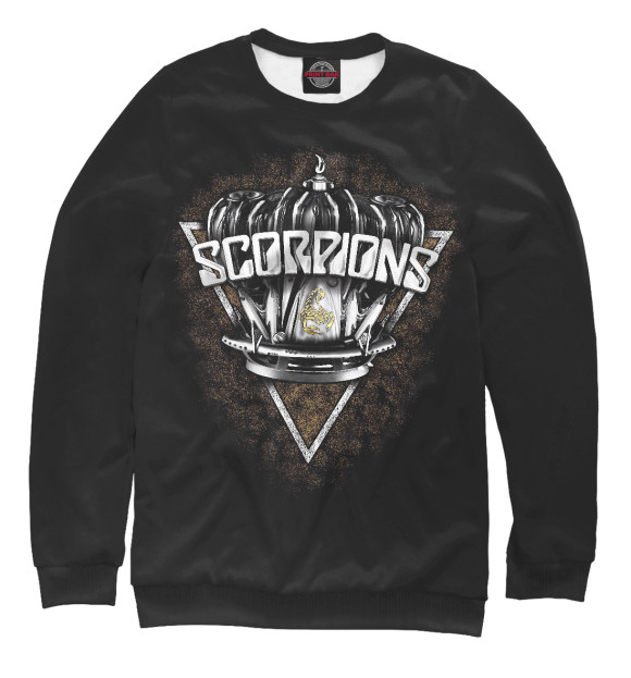 Свитшот для мальчиков с изображением Scorpions цвета Белый