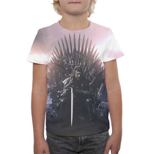 

Футболки Print Bar, Молочно-белый, Эддард Старк