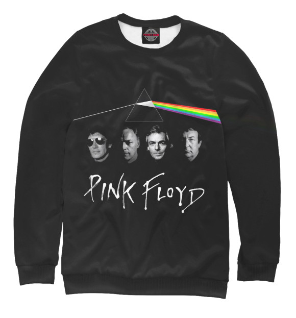 Свитшот для мальчиков с изображением Pink Floyd цвета Белый
