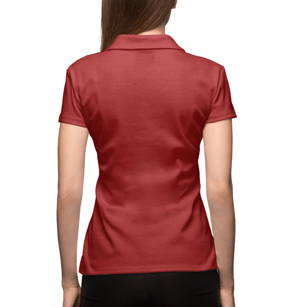 Женское поло с изображением Энтони Джонсон цвета Белый