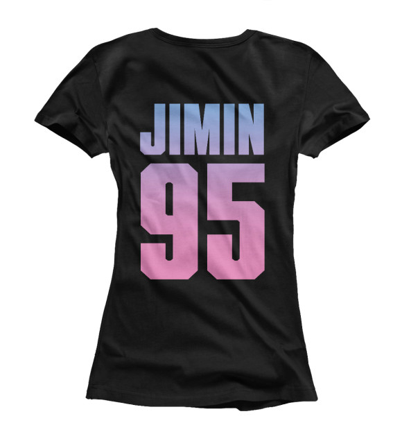 Женская футболка с изображением BTS Jimin цвета Белый