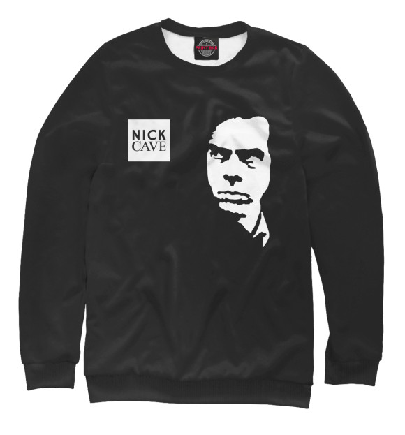 Свитшот для девочек с изображением Nick Cave цвета Белый