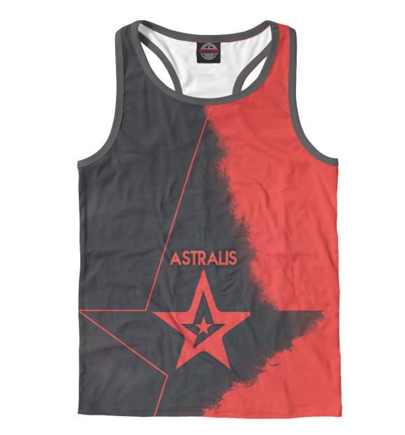 Мужская майка-борцовка с изображением Astralis цвета Белый