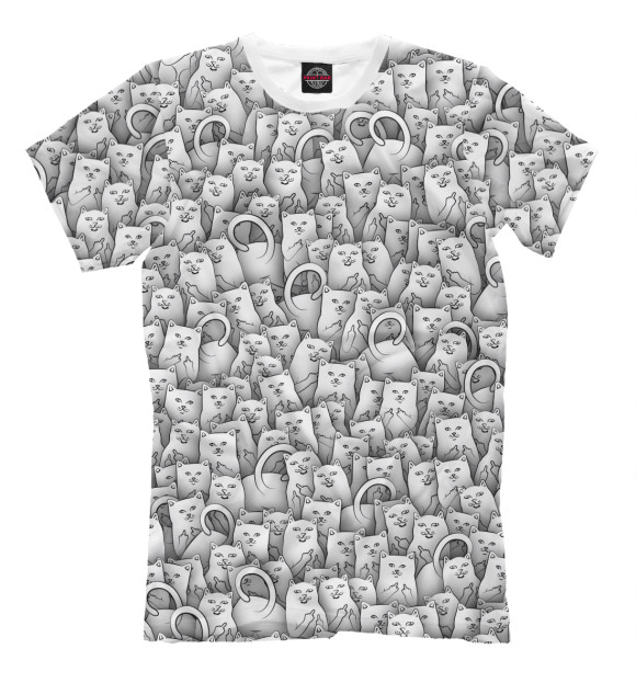 Футболка для мальчиков с изображением Ripndip цвета Серый