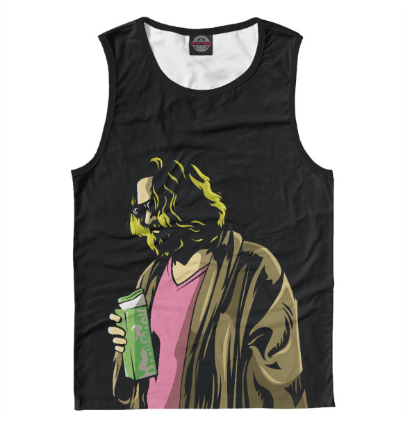 Майка для мальчика с изображением Большой Лебовски цвета Белый