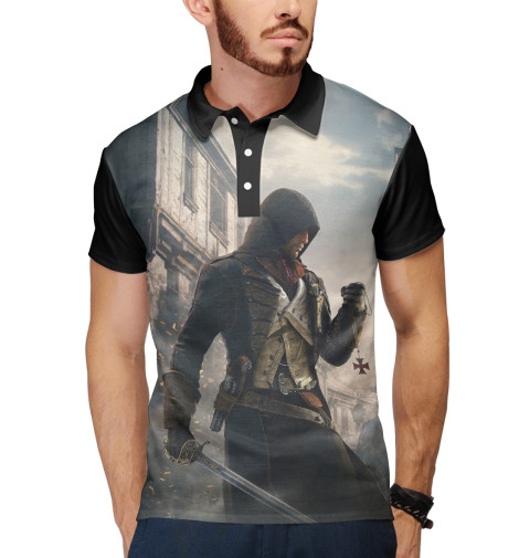 

Поло Print Bar, Белый, Арно Дориан