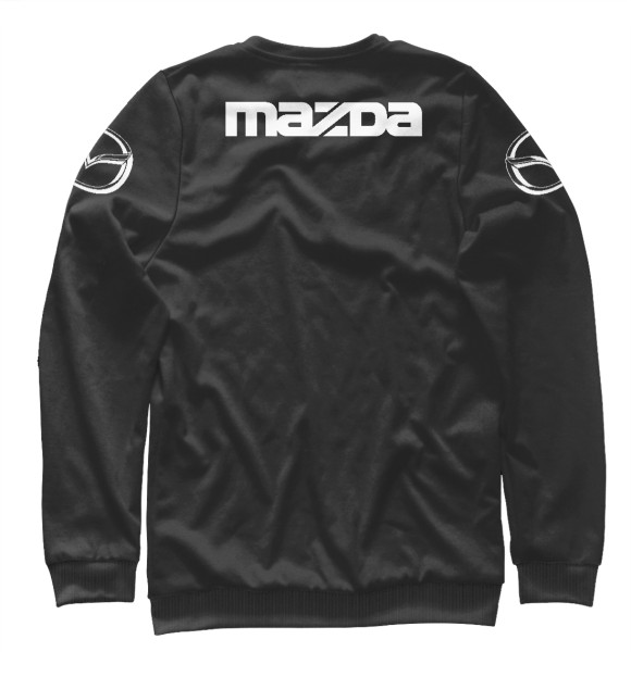 Женский свитшот с изображением Mazda цвета Белый