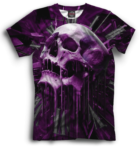 

Футболки Print Bar, Черный, Skull