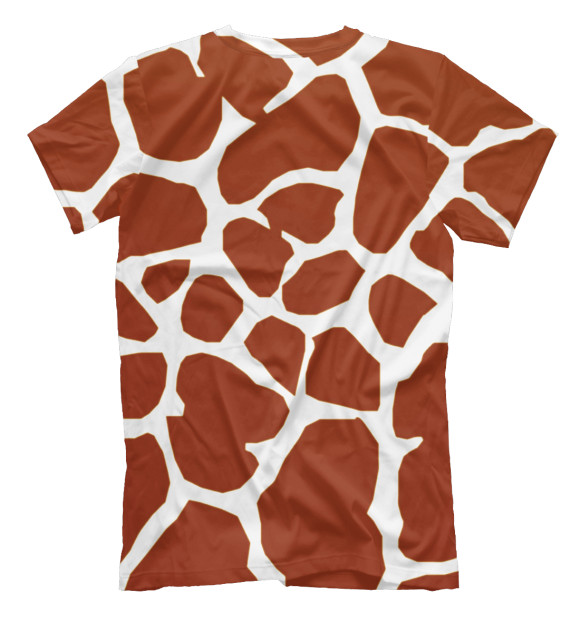 Мужская футболка с изображением Жираф цвета Белый