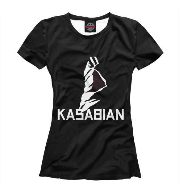Женская футболка с изображением Kasabian цвета Белый