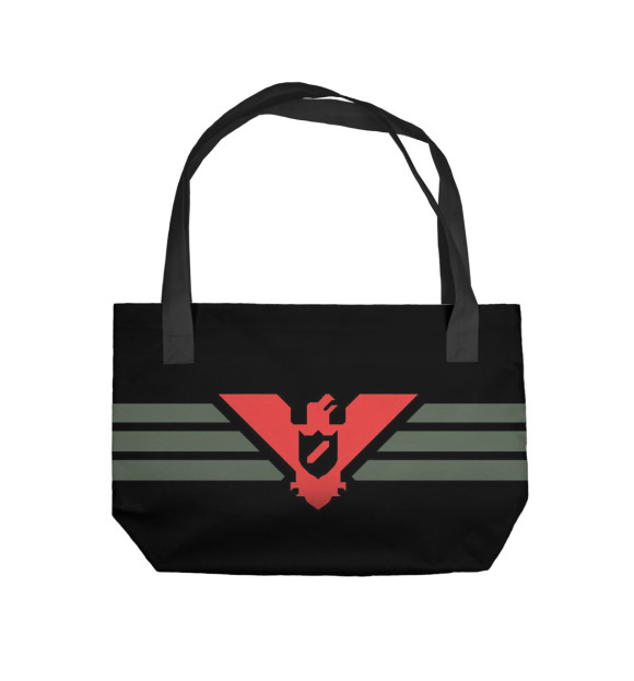 Пляжная сумка с изображением Glory of Arstotzka цвета 