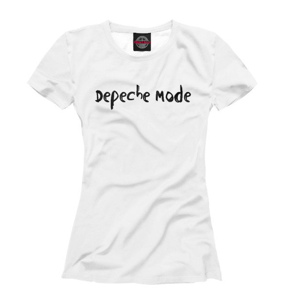 Футболка для девочек с изображением Depeche Mode цвета Белый