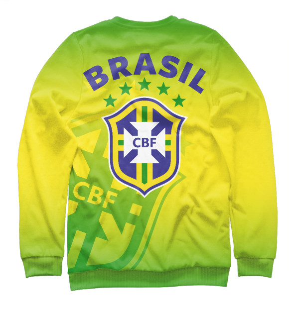 Свитшот для девочек с изображением Бразилия цвета Белый