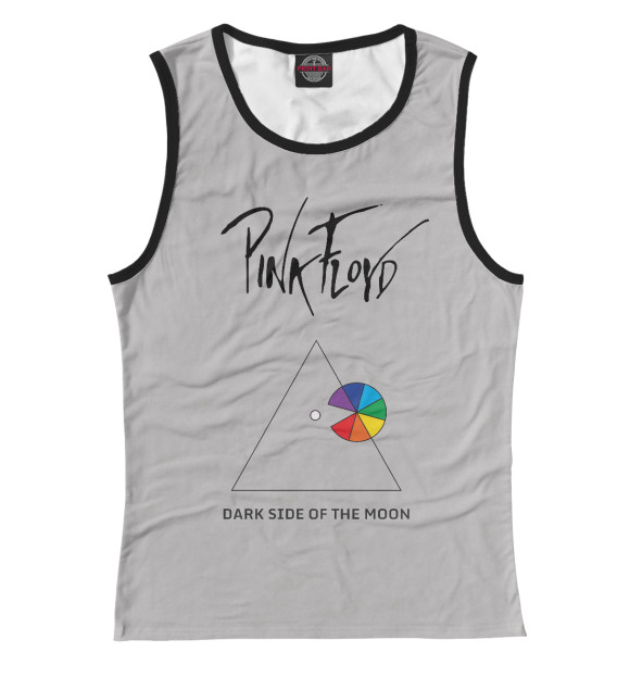 Майка для девочки с изображением Pink Floyd цвета Белый