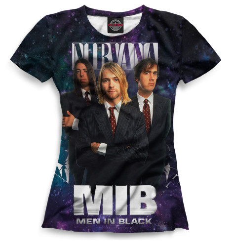 

Футболки Print Bar, Белый, Nirvana