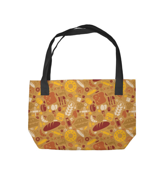 Пляжная сумка с изображением Bakery theme цвета 