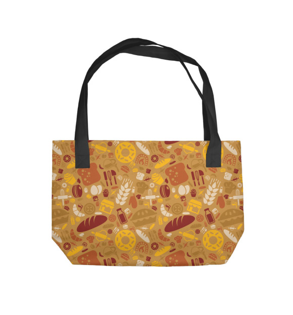 Пляжная сумка с изображением Bakery theme цвета 